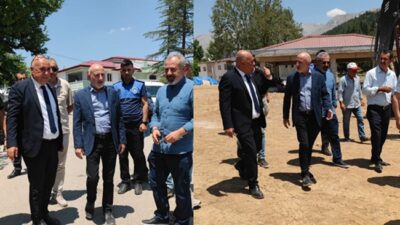 CHP Kahramanmaraş Milletvekili Ali Öztunç, Ekinözü ilçesinde devam eden belediye