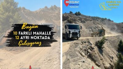 Onikişubat’ta Fen İşleri Alarmda! Ekipler 10 Mahallede 12 Noktaya Çıkarma