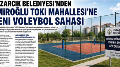 Pazarcık Belediyesi, gençlerin ve çocukların sportif faaliyetlere daha kolay erişebilmesi
