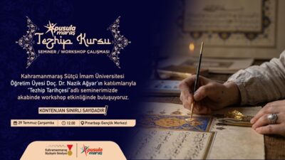 Kahramanmaraş Büyükşehir Belediyesi, Pusula Maraş etkinlikleri kapsamında gençleri geleneksel Türk