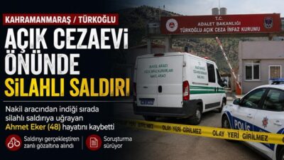 Kahramanmaraş’ta cezaevi önünde silahlı saldırı: 1 kişi hayatını kaybetti Kahramanmaraş’ın