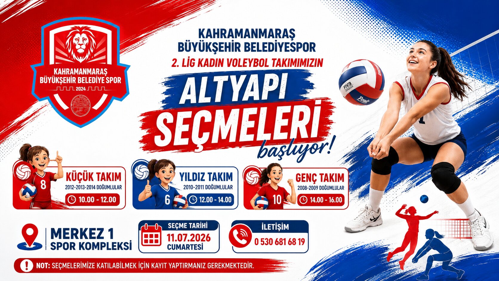 Büyükşehir’in Kadın Voleybol Takımı Altyapı Seçmeleri İçin Başvurular Başladı Büyükşehir