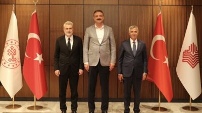 Ankara temasları kapsamında Vali Mükerrem Ünlüer ile Vakıflar Genel Müdürü