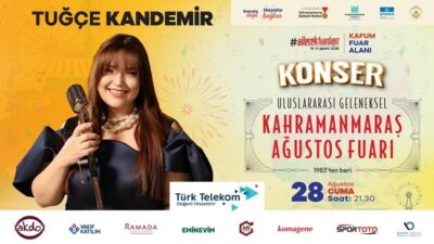 Geleneksel Ağustos Fuarı’nda 28 Ağustos Cuma günü, Türk pop müziğinin