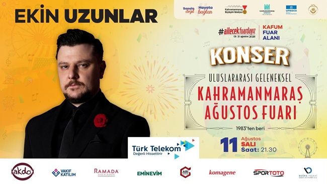 Uluslararası Geleneksel Ağustos Fuarı’nda 11 Ağustos Salı günü saat 21.30’da