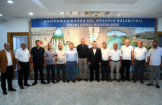 Onikişubat Muhtarlar Derneği Başkanı Ramazan Gürbak ve ilçede görev yapan