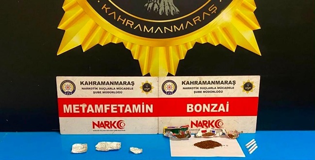 Kahramanmaraş’ta Narkotik Suçlarla Mücadele Şube