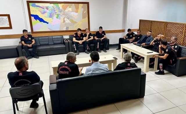 HAK-İŞ İl Başkanı Mehmet Akif Dağ’dan İtfaiye Personeline Moral Ziyareti