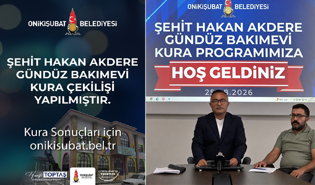Onikişubat Belediyesi’nin 45 farklı mahalleden başvuru alan Gündüz Bakımevi’nde yeni