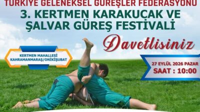 Onikişubat Belediyesi, Türkiye Geleneksel Güreşler Federasyonu iş birliğinde düzenleyeceği Kertmen