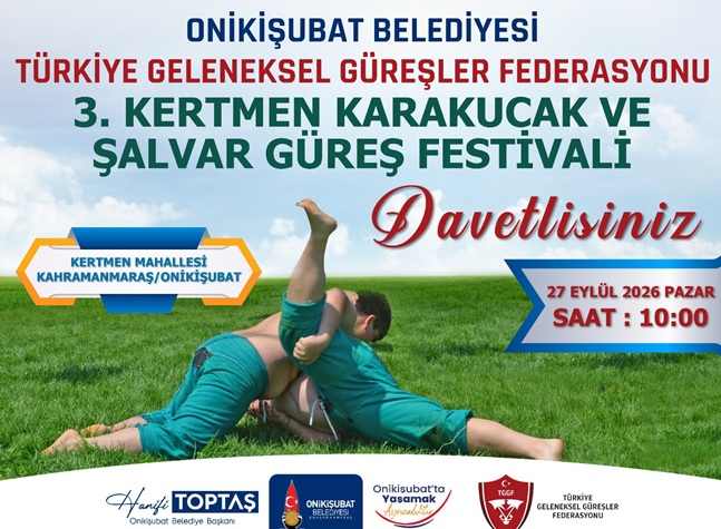 Onikişubat Belediyesi, Türkiye Geleneksel Güreşler Federasyonu iş birliğinde düzenleyeceği Kertmen