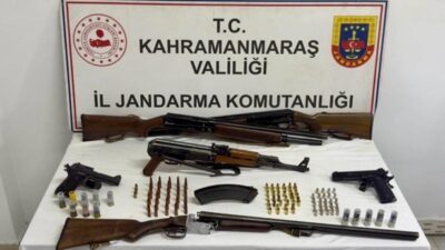 Kahramanmaraş’ta jandarma ekiplerince uyuşturucu madde imal ve ticareti ile ruhsatsız