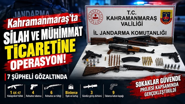 Kahramanmaraş ve Birecik’te Silah Ticareti