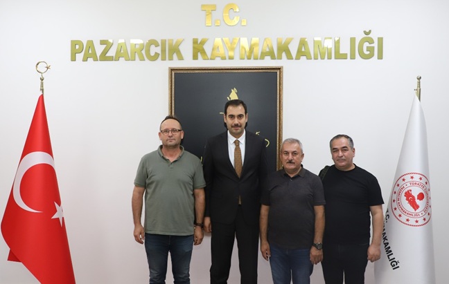 Pazarcık Kaymakamlığı görevine yeni atanan Ökkeş Safa Türkoğlu’na hayırlı olsun