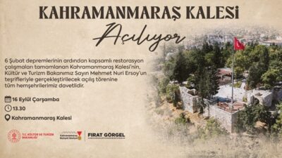 Depremde Hasar Gören Tarihi Yapı Yeniden Hayat Buldu… Tarihi Kahramanmaraş