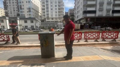 Milli halterci Ayhan Kaya, kaldırım üzerindeki trafonun kaldırılmasını istedi Kahramanmaraş’ın