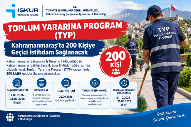 Kahramanmaraş Çalışma ve İş Kurumu İl Müdürlüğü ile Gençlik ve