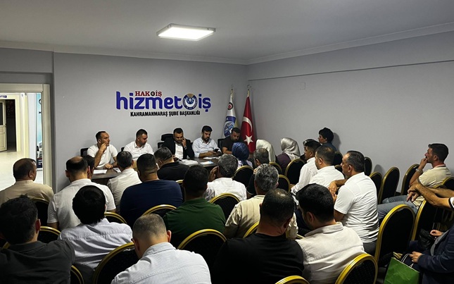 Hizmet-İş Sendikası Kahramanmaraş Şubesi tarafından teşkilat toplantısı gerçekleştirildi. Şube Başkanı