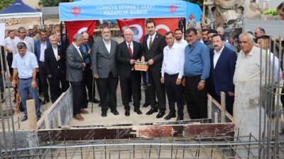 Büyüknacar Fatih Mahallesi’nde yapılacak caminin temel atma töreni gerçekleştirildi Pazarcık
