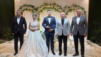 Kahramanmaraş’ta Arguz ve Köşker ailelerinin mutluluğu, görkemli bir düğün töreniyle