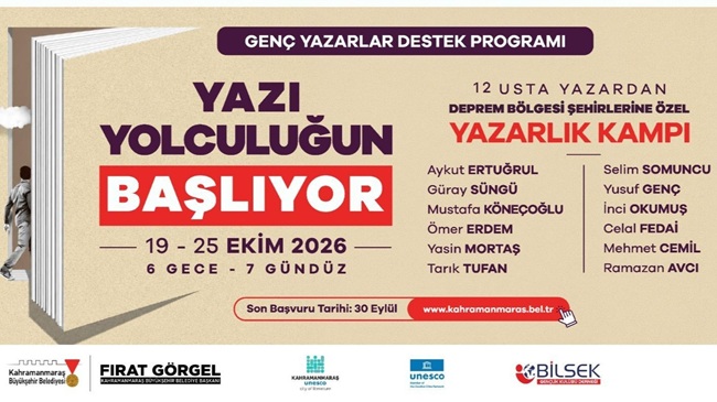 Büyükşehir Belediyesi, genç yazarlara yönelik önemli bir programı hayata geçiriyor.