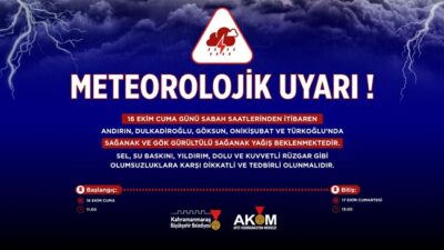 Büyükşehir Belediyesi Afet Koordinasyon Merkezi, 16 Ekim Cuma günü sabah