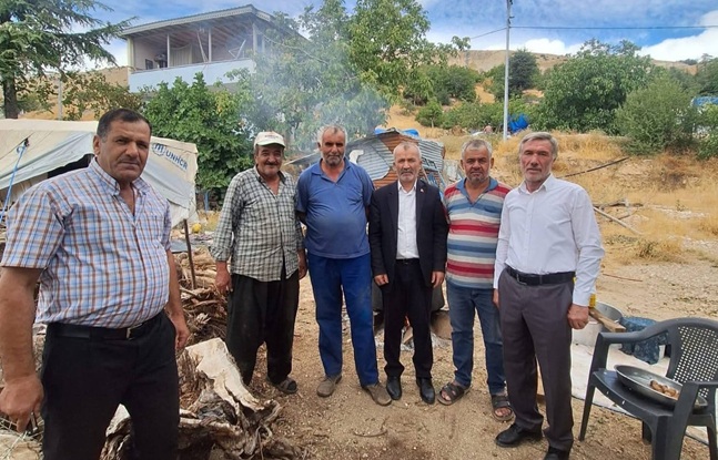 MHP Pazarcık İlçe Başkanı Murat Köksoy ve ilçe yönetimi, ilçenin