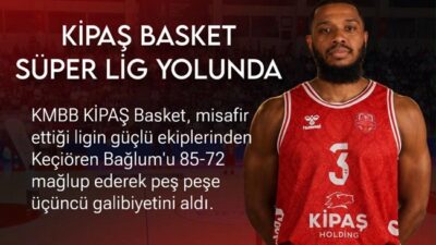 Türkiye Basketbol Ligi’nde mücadele eden Kahramanmaraş Büyükşehir Belediye KİPAŞ İstiklal