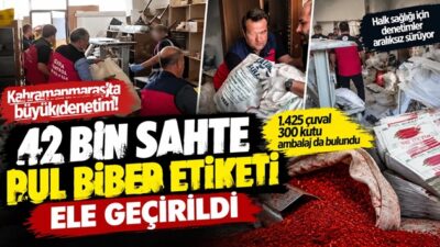 Kahramanmaraş’ta gıda güvenliğinin sağlanması ve tüketicilerin yanıltılmasının önlenmesine yönelik gerçekleştirilen
