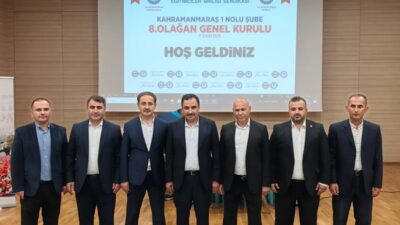 Eğitim-Bir-Sen Kahramanmaraş 1 No’lu Şube’de Mehmet Çetin Güven Tazeledi Eğitim-Bir-Sen