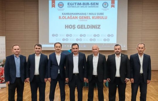 Eğitim-Bir-Sen Kahramanmaraş 1 No’lu Şube’de Mehmet Çetin Güven Tazeledi Eğitim-Bir-Sen