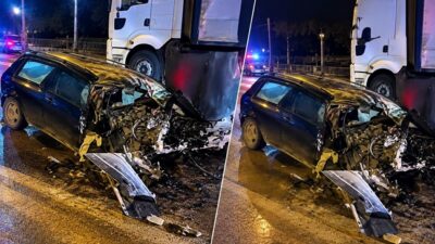 Kahramanmaraş’ta TIR’a çarpan otomobil hurdaya döndü: Sürücü ağır yaralandı Kahramanmaraş’ın