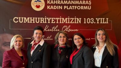Kahramanmaraş Kadın Platformu tarafından 29 Ekim Cumhuriyet Bayramı dolayısıyla düzenlenen
