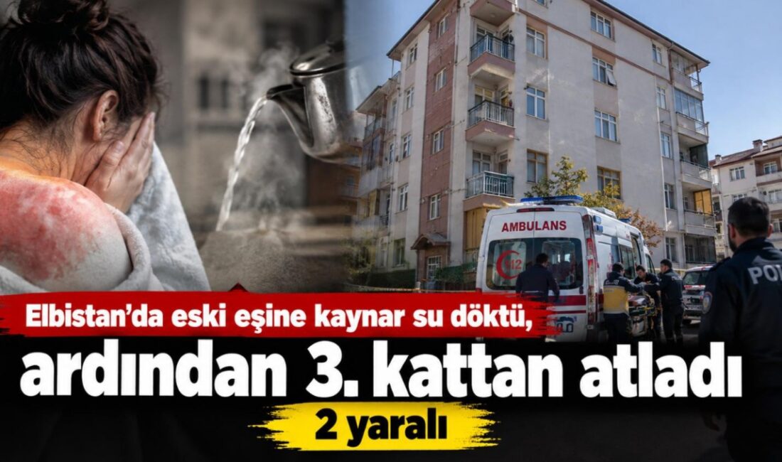 Kahramanmaraş’ın Elbistan ilçesinde eski eşine kaynar su dökerek yaraladığı iddia