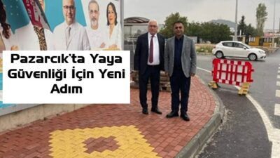 Pazarcık Belediyesi, Devlet Hastanesi çevresinde sürdürdüğü kaldırım çalışmalarıyla yaya ulaşımını