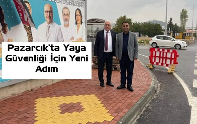 Pazarcık Belediyesi, Devlet Hastanesi çevresinde sürdürdüğü kaldırım çalışmalarıyla yaya ulaşımını
