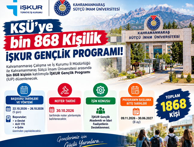 Kahramanmaraş Sütçü İmam Üniversitesi’nde (KSÜ)