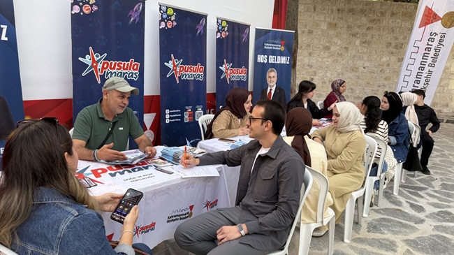 Büyükşehir Belediyesinin gençlik markası Pusula Maraş tarafından Kahramanmaraş Kalesi’nde düzenlenen