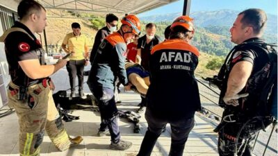 Kahramanmaraş’ın Onikişubat ilçesinde su kuyusu açma çalışması sırasında kuyuya düşen